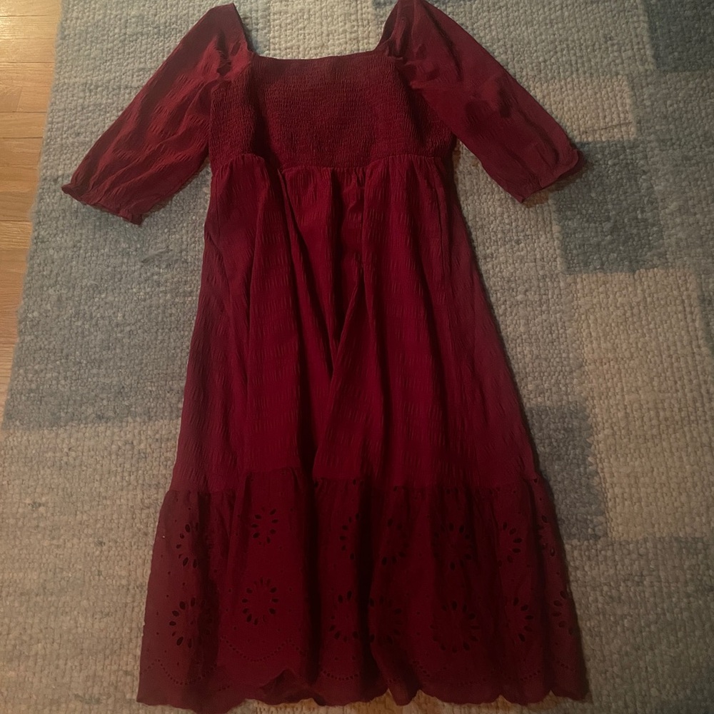 Women  Burgundy Maxi Dress